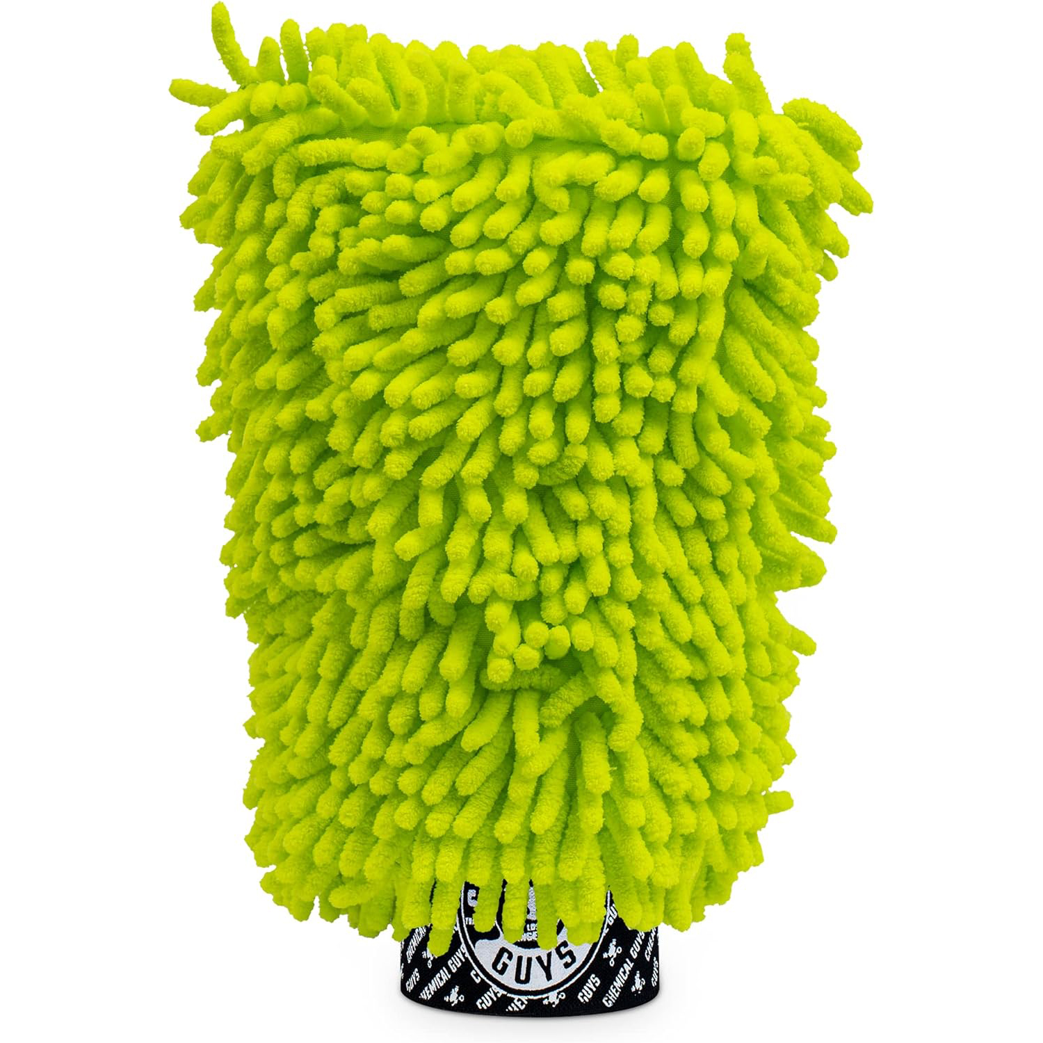 Chemical Guys MIC493 Chenille Premium Scratch-Free Microfiber Wash Mitt, Lime Green, 9.6 x 2.3 x 7